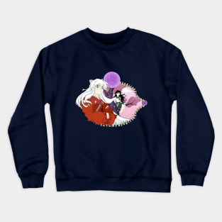 Human Dog and Girl Crewneck Sweatshirt